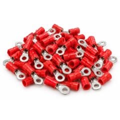 PowerMaster PM-39070 0,5-1,5mm2 Kesit 20x6x7mm Soket Kırmızı İzoleli Kablo Pabucu (100'lü Paket)