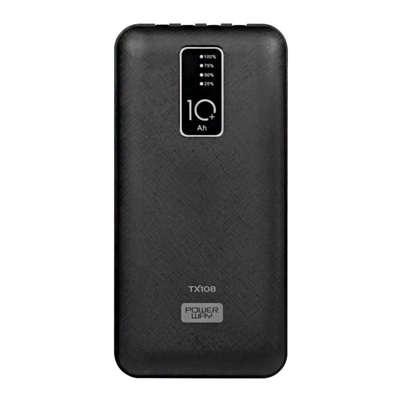 SİYAH GÖSTERGELİ EKSTRA KABLOLU 4 ÇIKIŞLI 10000 MAH POWERBANK