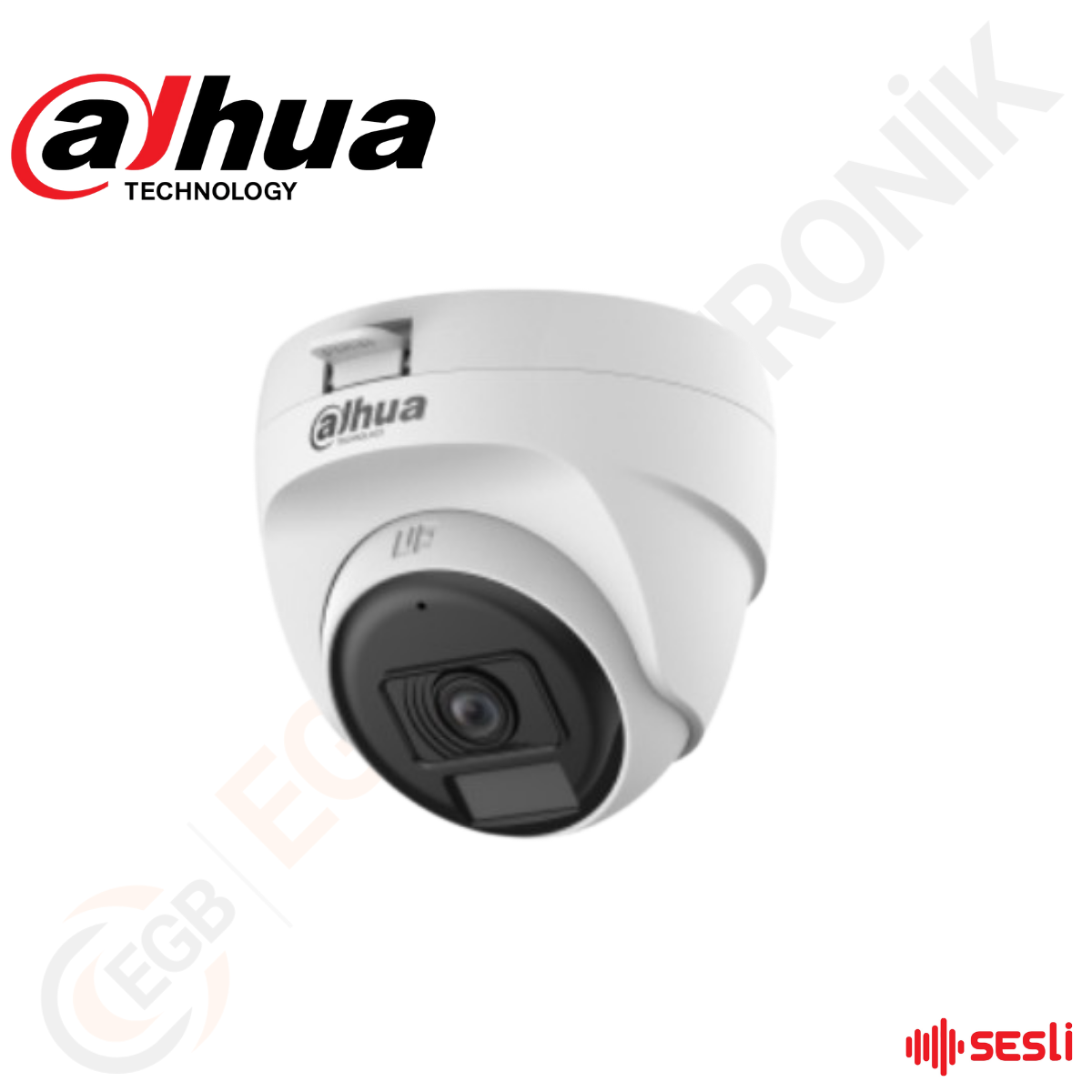 Dahua DH-HAC-T1A51P-U-IL-A 5MP 2.8mm Sesli Akıllı Çift Işıklı Hdcvı 30 mt Gece Görüşlü IR Dome Kamera