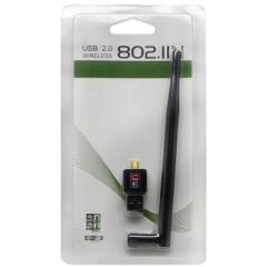 Fully 300 Usb Antenli 802.11n Wifi 7601 Chipset 2.4Ghz 5dB 150 Mbps IP Uydu Alıcıları Uyumlu Wifi Adaptör