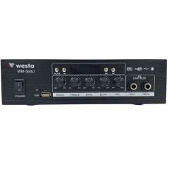 Westa WM-560U Hat Trafolu USB - SD - Bluetooth Destekli Mini Mixer Amfi
