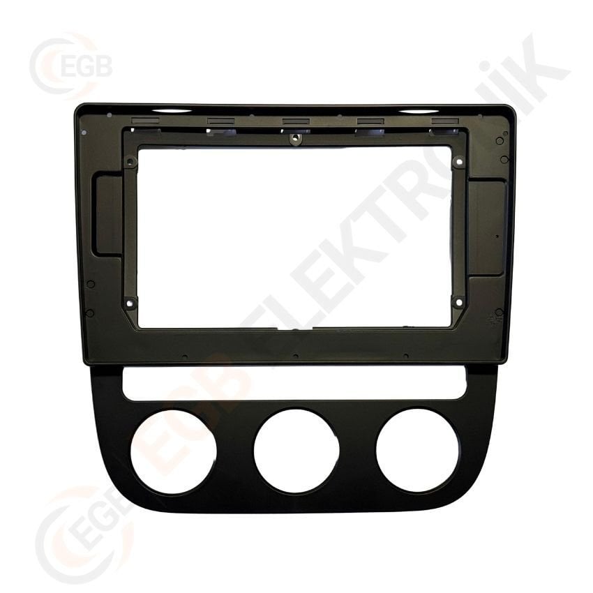 VW Jetta 2006-2010 CR524B ÇERÇEVE SİYAH (Auto AC ) 10,1'' (RS-030)