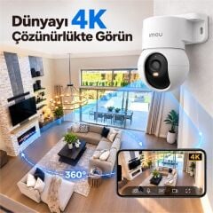 Imou IPC-PS2MP-8X0 Ranger PS2M Poe 2.8mm Lens İki Yönlü Ses Renkli Gece Görüş 4K 8mp Bullet Kamera