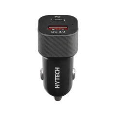 Hytech HY-X49 43W PD 25W + USB QC3.0 Siyah Araç Şarj Cihazı (B-02)