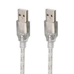Powermaster Usb Erkek-Erkek Şeffaf Kablo 5 Metre
