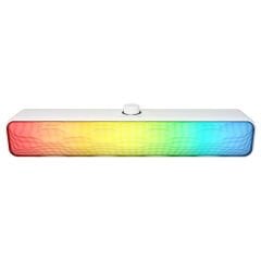 Mikado MD-SBT31 Beyaz 5W*2 1200mAh BT,RGB,TF Card,Type-C ,USB Soundbar Speaker
