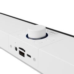 Mikado MD-SBT31 Beyaz 5W*2 1200mAh BT,RGB,TF Card,Type-C ,USB Soundbar Speaker