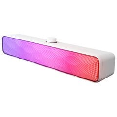 Mikado MD-SBT31 Beyaz 5W*2 1200mAh BT,RGB,TF Card,Type-C ,USB Soundbar Speaker