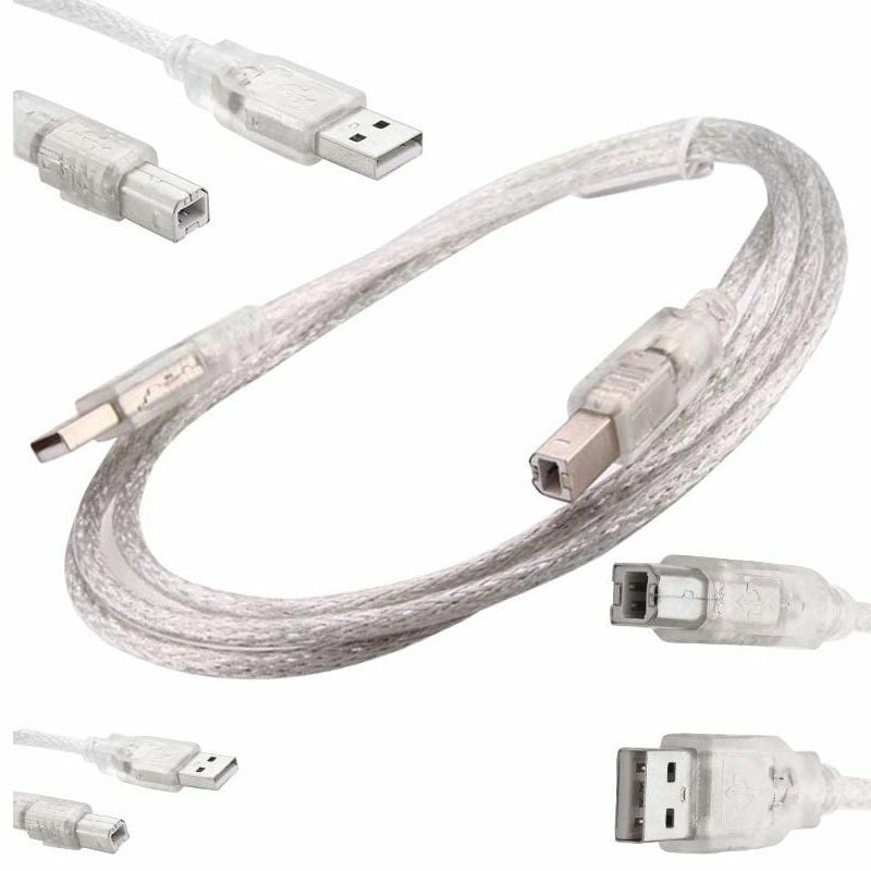 USB YAZICI KABLOSU 1.5 METRE 2.0V SEFFAF POWERMASTER