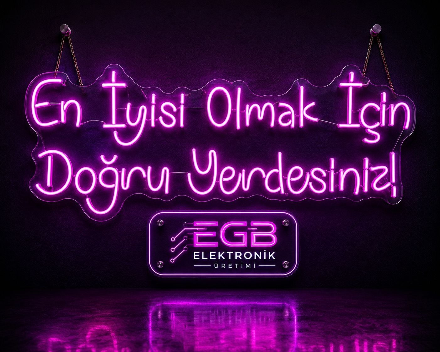 En İyisi Olmak İçin Doğru Yerdesiniz! Neon LED Yazı 100x40 cm