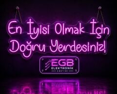 En İyisi Olmak İçin Doğru Yerdesiniz! Neon LED Yazı 100x40 cm