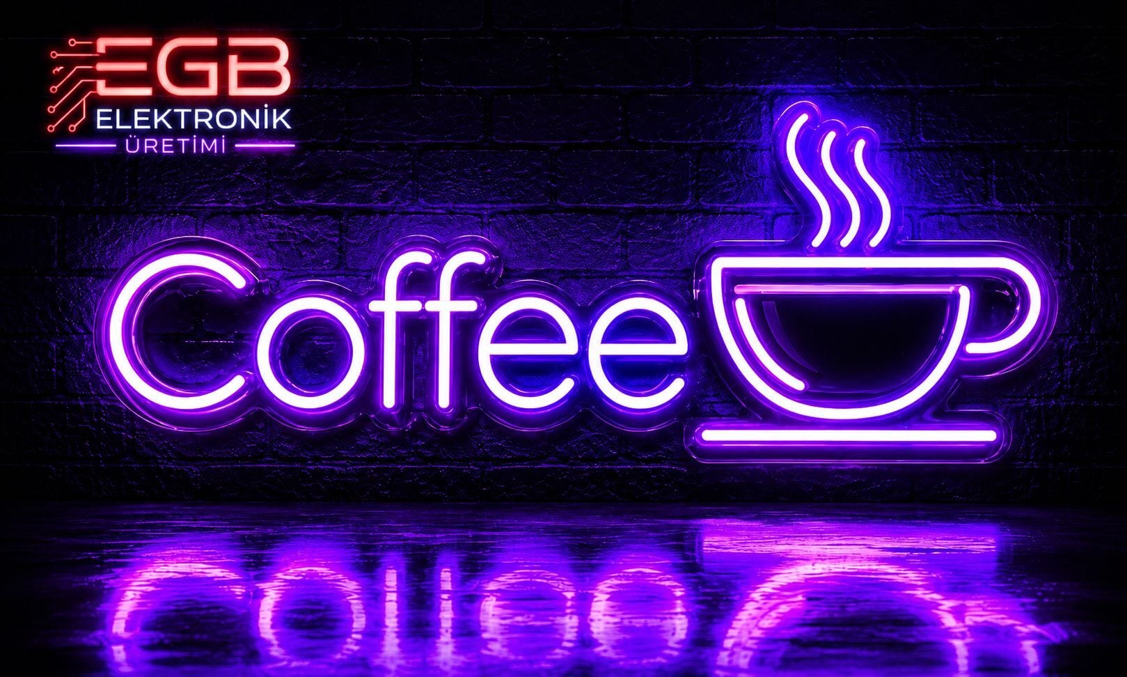 Coffee 50x21 cm Neon LED Yazı
