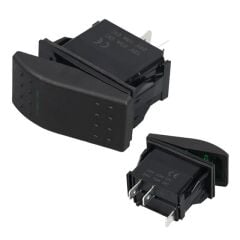PowerMaster  İnce Işık Sembollü Işıklı 3 Pinli On-Off 12-24V Marin Switch