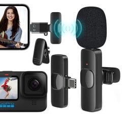 MagicVoice K8 Kablosuz TYPE-C Vlogger Yaka Mikrofonu (Android-GOPro-Osmo Action-Iphone-Ipad)