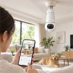 Imou IPC-S6DP-3M0WEB Bulb Cam Renkli Gece Görüş İki Yönlü Konuşma Siren Wifi 3MP E27 Ampul Duy Tipi Kamera