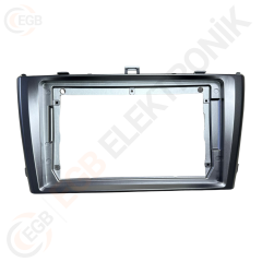 OTO TABLET ÇERÇEVE TOYOTA AVENSİS 2009-2015 9' GÜMÜŞ TAC-304