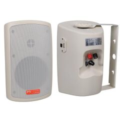 MagicVoice MV-36 11 CM 50 Watt Komütatörlü Hat Trafolu Krem Beyaz Sütun Hoparlör (2'li Takım)