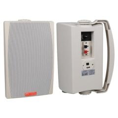 MagicVoice MV-03 16 CM 60 Watt Komütatörlü Hat Trafolu Beyaz Sütun Hoparlör (2'li Takım)