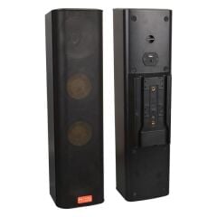 MagicVoice MV-28 2x13 CM 40 Watt Komütatörlü Hat Trafolu Siyah Dikey Sütun Hoparlör (Tekli Paket)