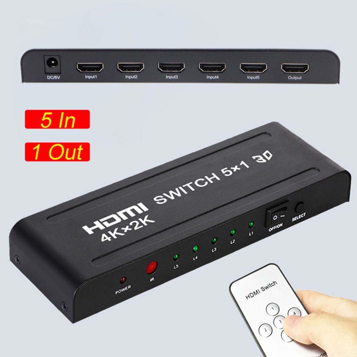FULLY Hdmi Switch 5 Port G-539E