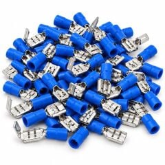 PowerMaster PM-39056 1,5-2,5mm2 Kesit 23x6x5mm Soket Mavi İzoleli Kablo Pabucu (100'lü Paket)