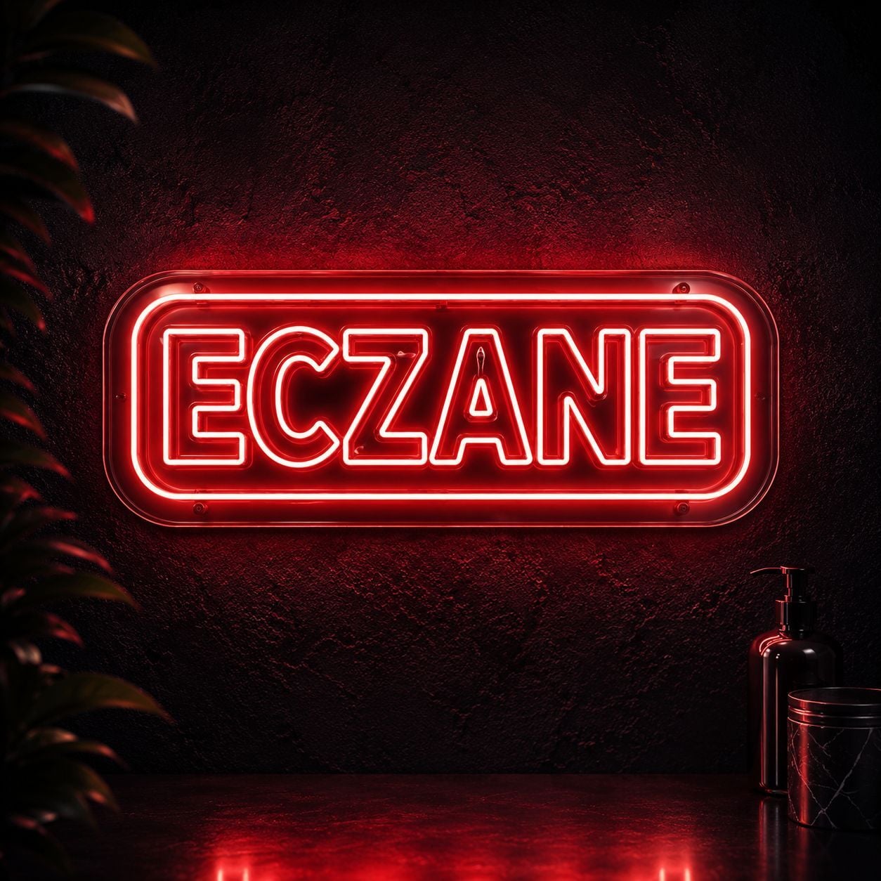 Eczane Neon LED Tabela 60x25 cm