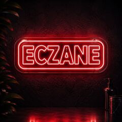 Eczane Neon LED Tabela 60x25 cm