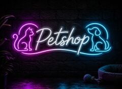 Petshop Neon LED Tabela