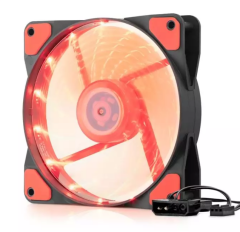 HADRON HDX-1520 Kasa Fanı LED 12 cm - Siyah