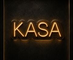 Kasa Neon LED Yazı 40x15 cm