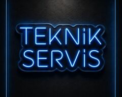 Teknik Servis Neon LED Yazı 55x30 cm
