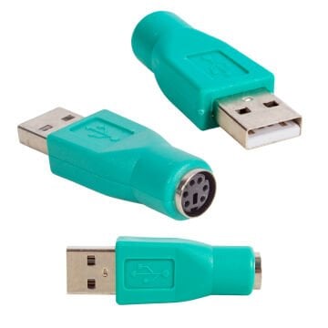 USB PS2 CEVİRİCİ JACK USB-ERKEK/PS2-DİSİ POWERMASTER