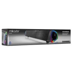 Mikado MD-SBT26 Siyah 3W*2 1200mAh Bluetooth, TF Card Led Işıklı Soundbar Speaker