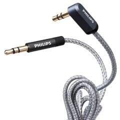 Philips SWR2114F/93 3.5mm AUX Ses Kablosu 1.5 Metre L Tipi Konnektör Örgülü Zırhlı