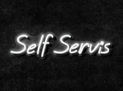 Self Servis Neon LED Yazı 48x12 cm