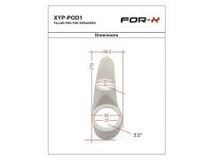 FOR-X XYP-POD1 3.5'' TWEETER MONTAJ YUVASI 1 ÇİFT (PLASTİK)
