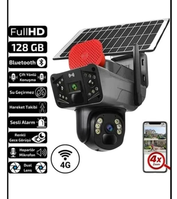 O-KAM-3815 4G Dual Lens Solar PTZ Camera