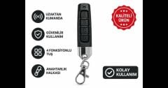 KODLANABİLİR VE KOPLAYANABİLİR 433.92 MHZ ARAÇ KUMANDASI ( KİLİT-BAGAJ-ALARM TUŞLU )