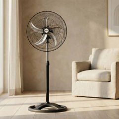 Everest FAN15 Siyah 18 65W 3 Hız Kademe 5 Kanatlı Sanayi Tipi Vantilatör/ Pervanesi