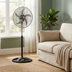 Everest FAN15 Siyah 18 65W 3 Hız Kademe 5 Kanatlı Sanayi Tipi Vantilatör/ Pervanesi