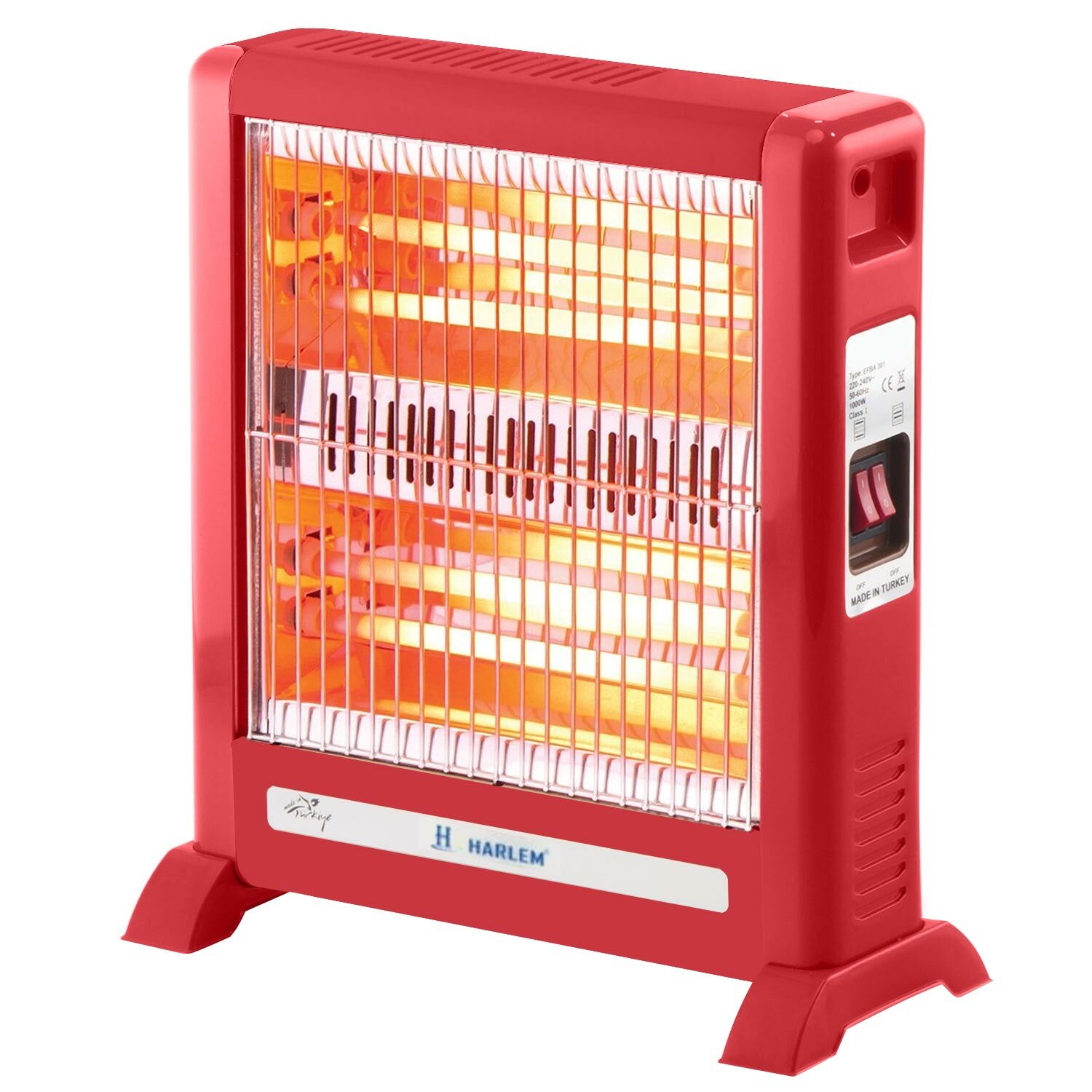 HARLEM HS-403 SLIM LAVICA Elektrikli Soba Isıtıcı 4 Çubuk 1000 Watt