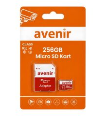 AVENİR 256GB U3 V30 A1 Ultra Hızlı Micro SD Kart