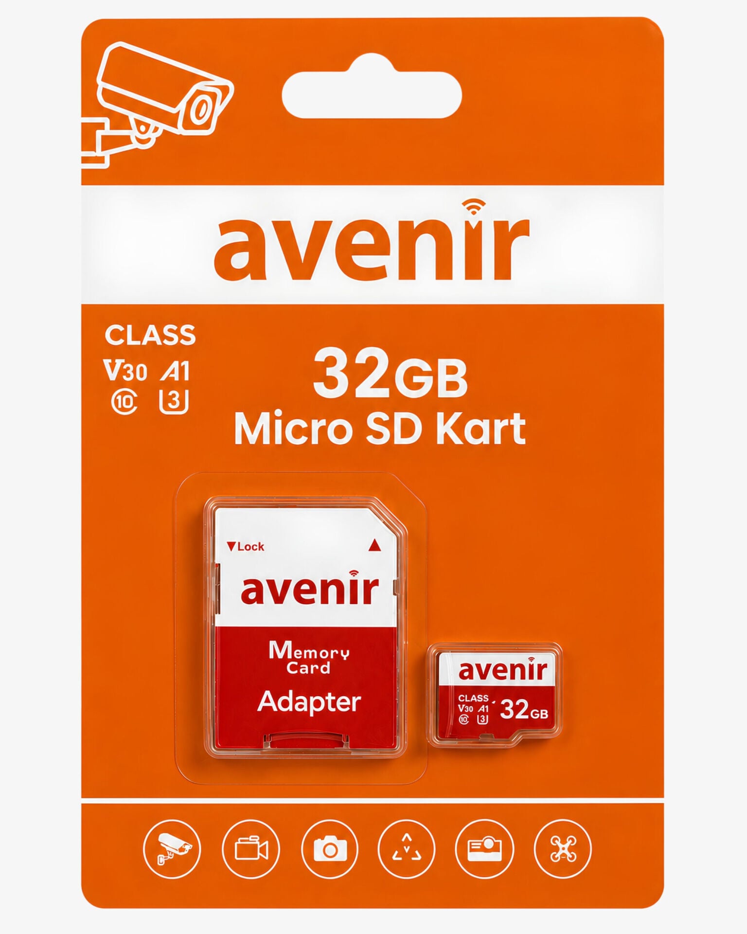 AVENIR AV-SD32 CLASS U3 32GB HAFIZA KART