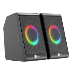Lecoo DS100 Rgb Aydınlatmalı Kablolu Stereo Siyah 6 W Soundbar 1+1 Masaüstü Hoparlör