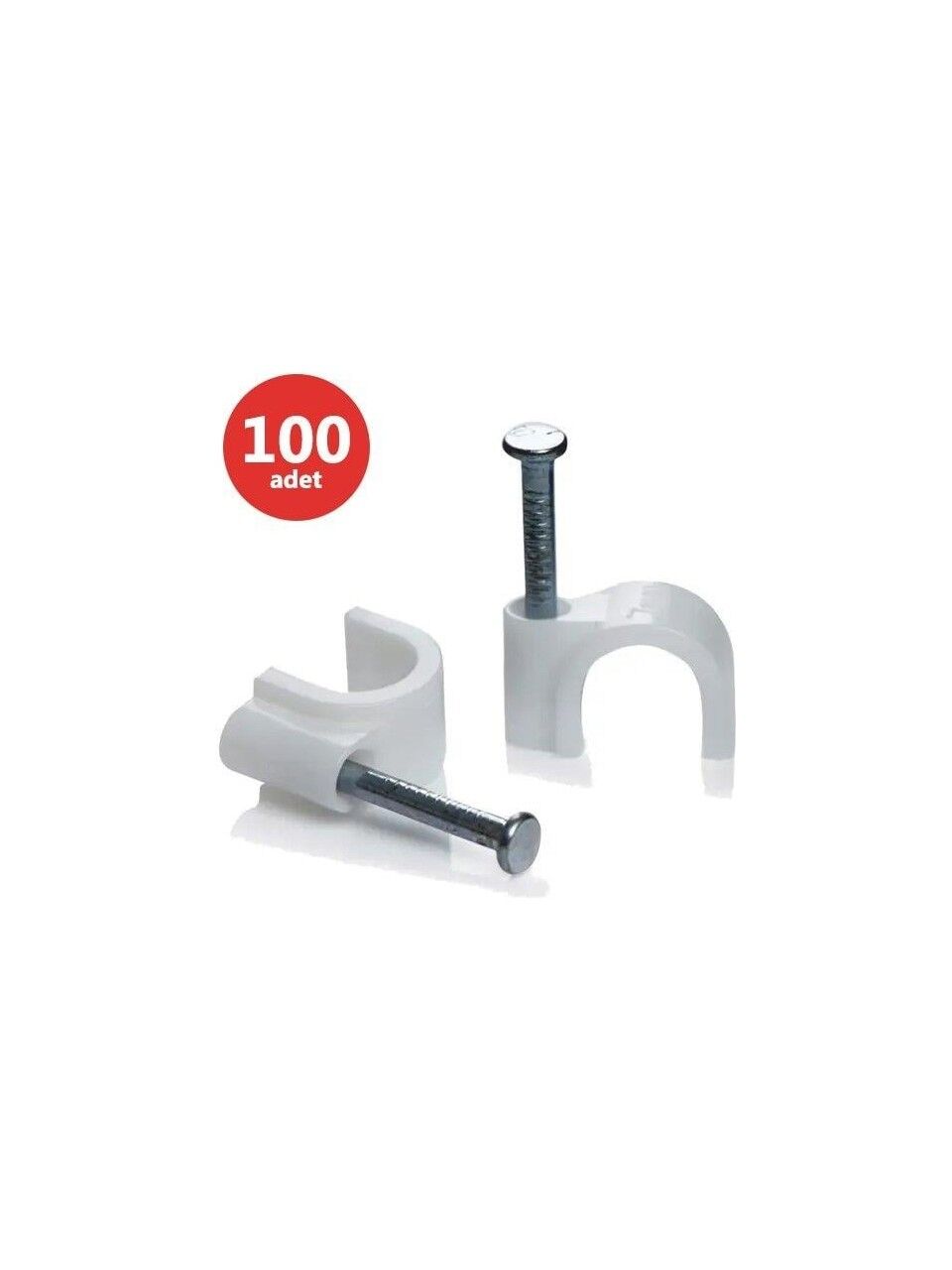KARYA 8 NUMARA ÇELİK ÇİVİLİ 16 MM KROŞE (100'LÜ POŞET) ANTİGRON KABLOLAR İÇİN