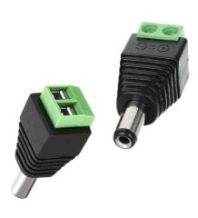 JACK POWER KONNEKTÖR 5.5X2.1MM ERKEK VİDALI (ÇK-95)