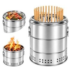 Sunup SN-38918 Dumansız Paslanmaz Çelik Kömürlü Barbekü Izgarası