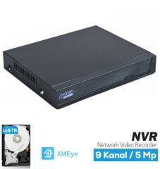 AVENIR AV-NVR08 8/9 Kanal 5 MP e Kadar 1×8 TB HDD NVR Kayıt Cihazı