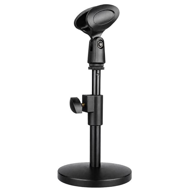 Powermaster MS-25 Masa Üstü Mikrofon Tutucu Sehpası 14-25CM Ayarlanabilir Ağır Tabanlı Stand