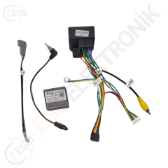 OTO TABLET ÇERÇEVE PEUGEOT 308 2008+ 9'' SİYAH TAC-155